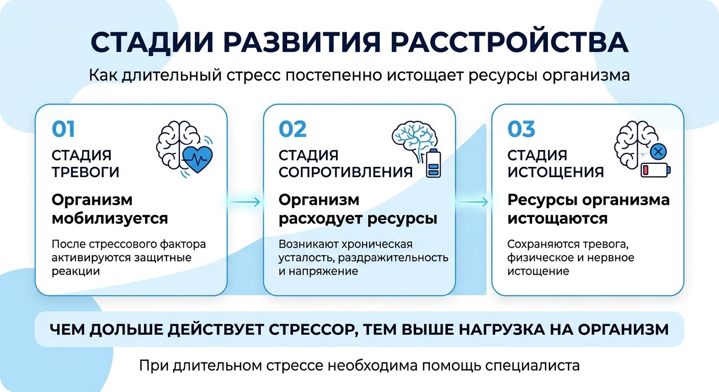 Лечение стресса в городе Сибай инфографика